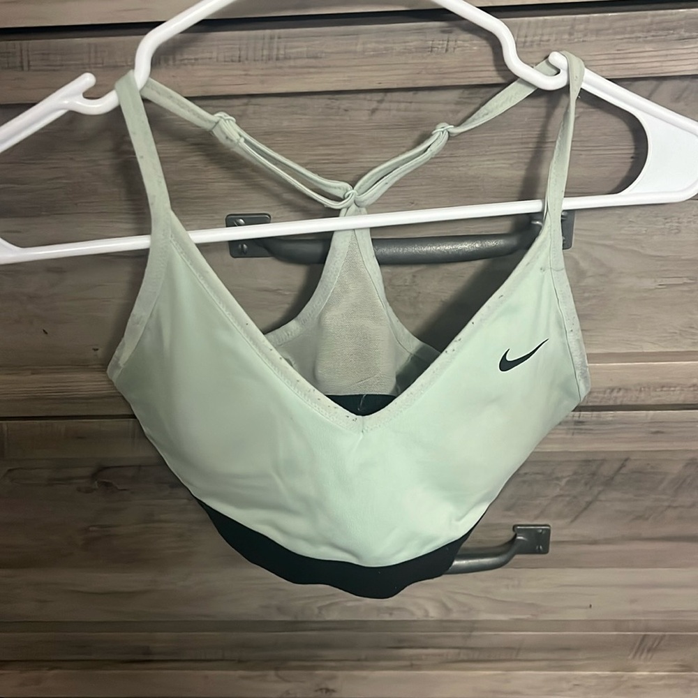mint green nike bra